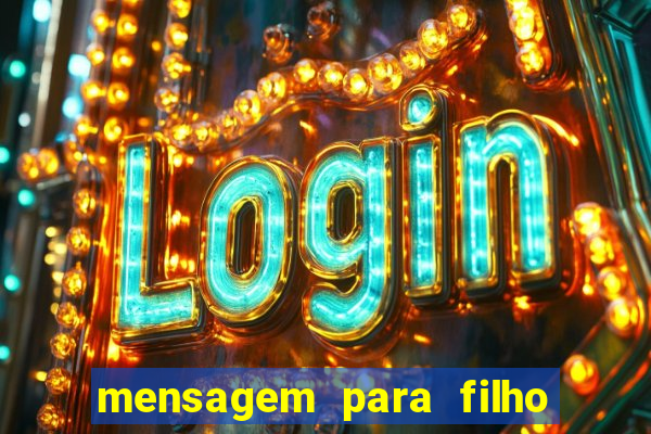 mensagem para filho jogador de futebol